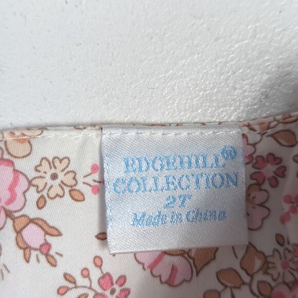 Edgehill Collection Blouse Girls Sz 2T Pink Floral Smocked Dainty Girly Flutter - Picture 4 of 5